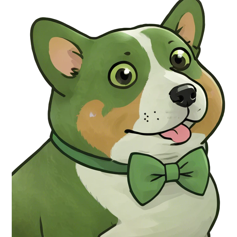 Fat corgi begging emoji