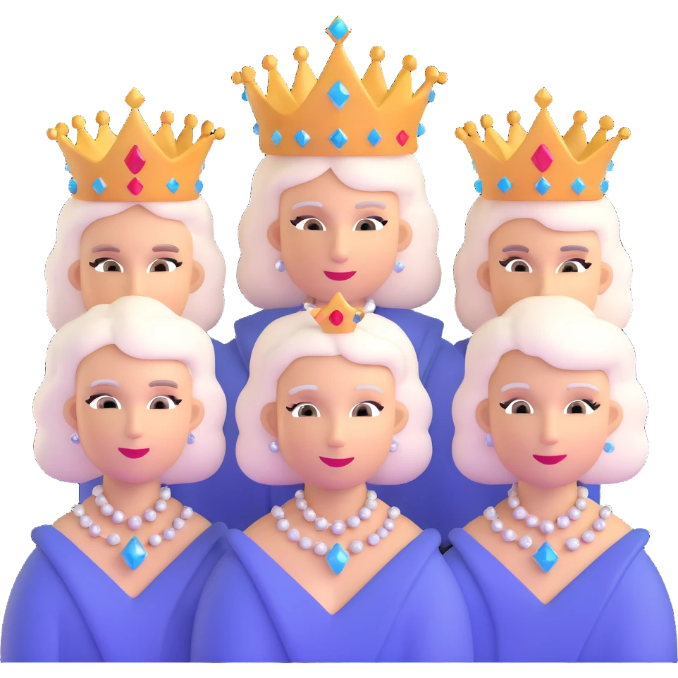 Queen band members in Bohemian Rhapsody diamond formation faces in darkness emoji