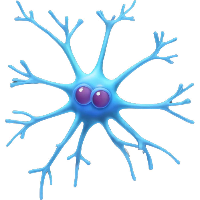multipolar neuron with one long axon emoji