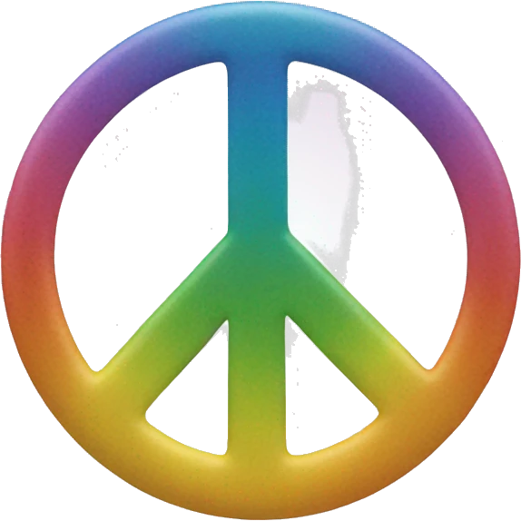 Rainbow peace sign  emoji