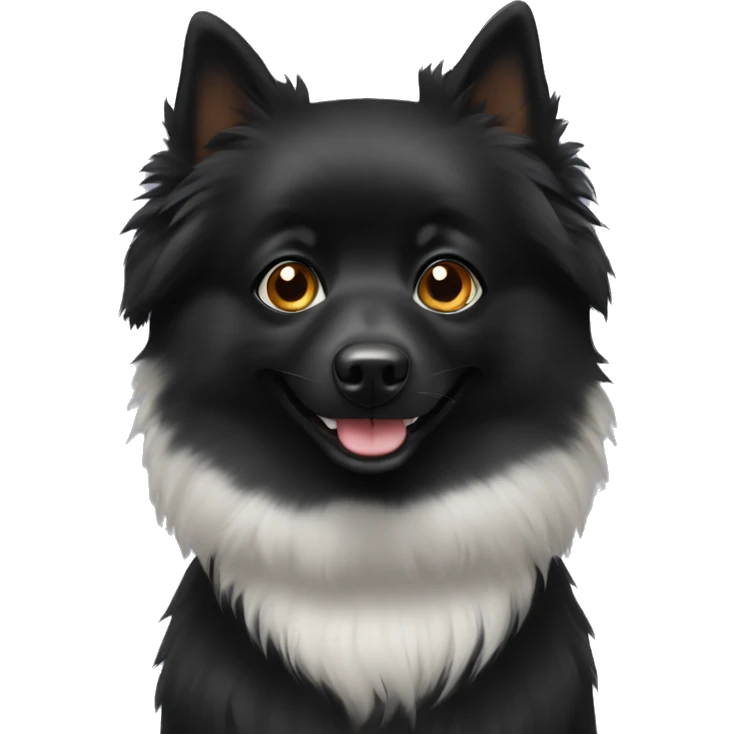 black spitz emoji