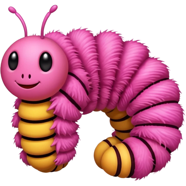 Caterpillar Pink Insect emoji