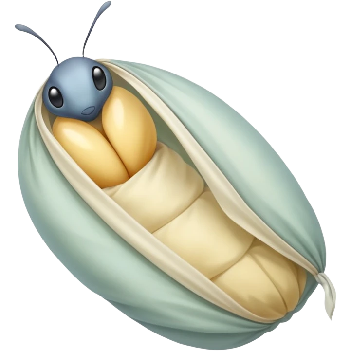 Butterfly in cocoon emoji