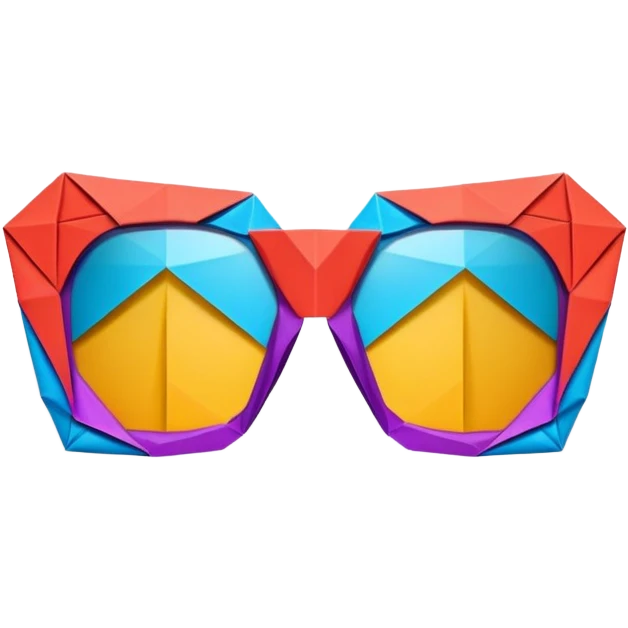 Origami glasses  emoji