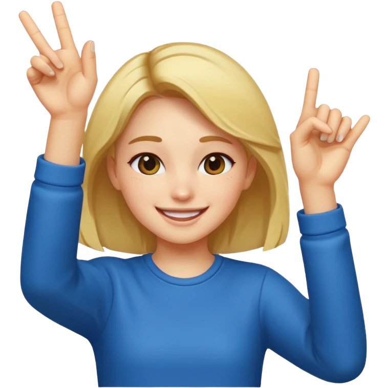 girl dabbing emoji