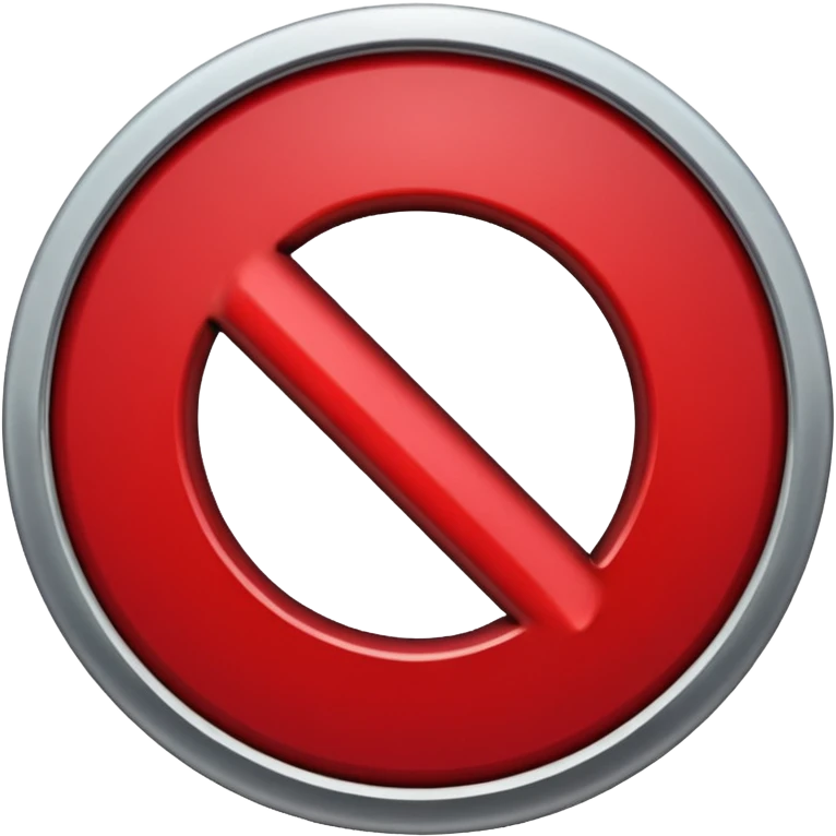 Símbolo De proibido ter buraco emoji