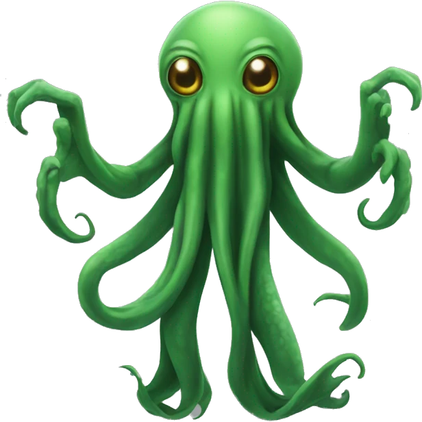 Cthulhu posing T-pose emoji