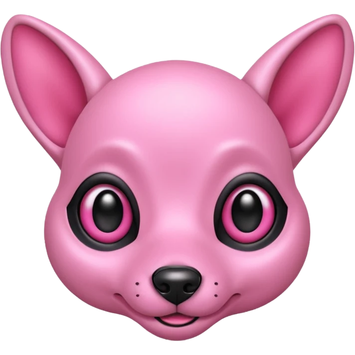 alien dog pink emoji