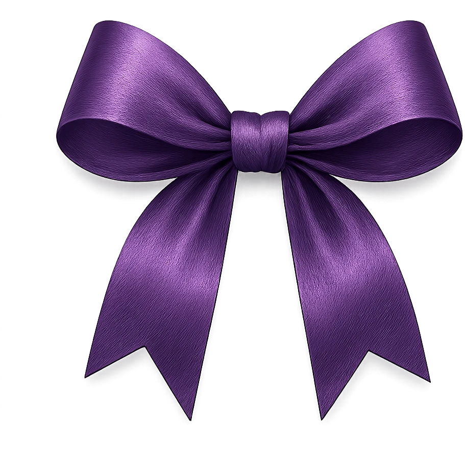 purple bow emoji