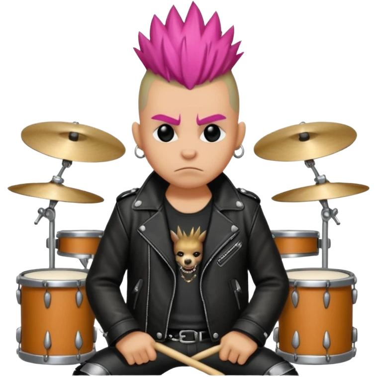 drummer animal punk emoji