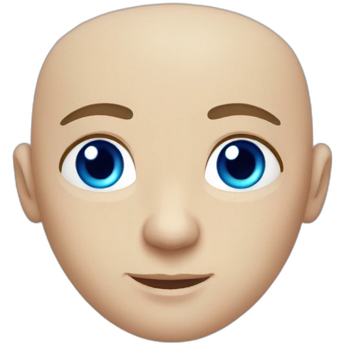 bald pretty brave slavic blue-eyed guy emoji
