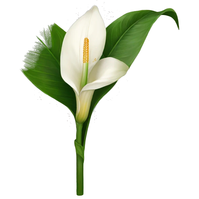 Peace lilies flower emoji