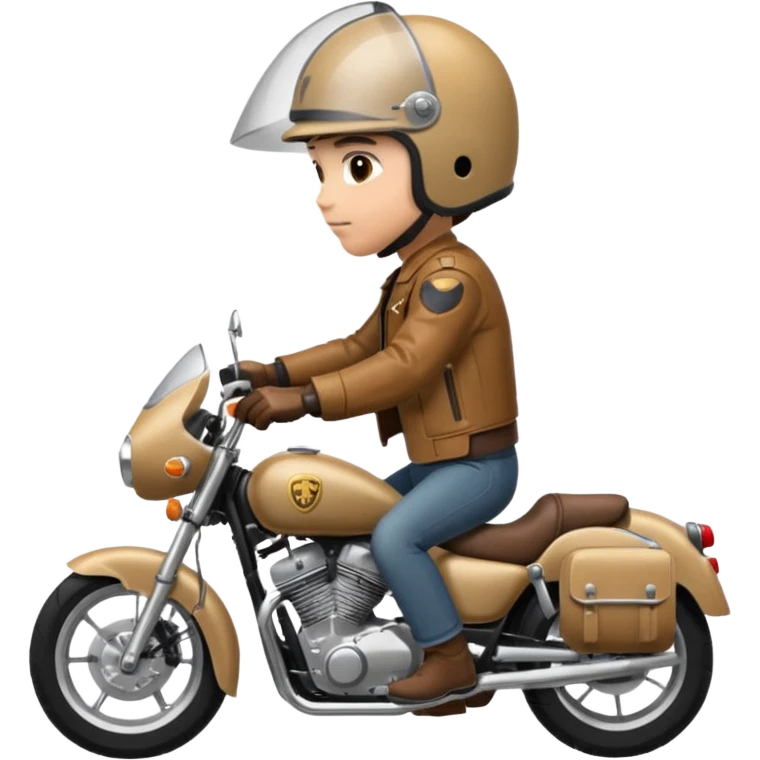 rider riding motorbiker emoji