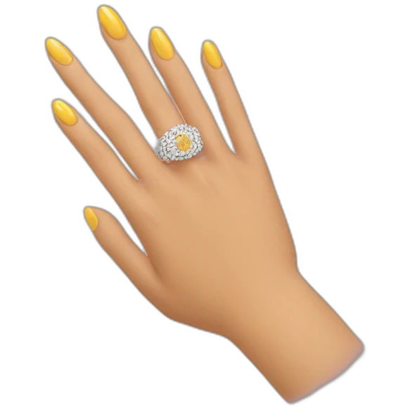 Deux doigts avec une bague emoji