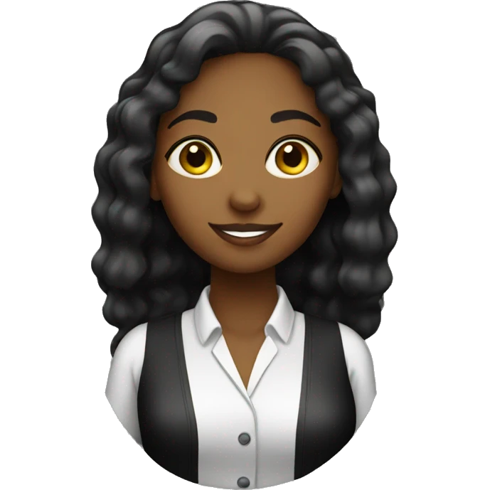 black bartender girl emoji