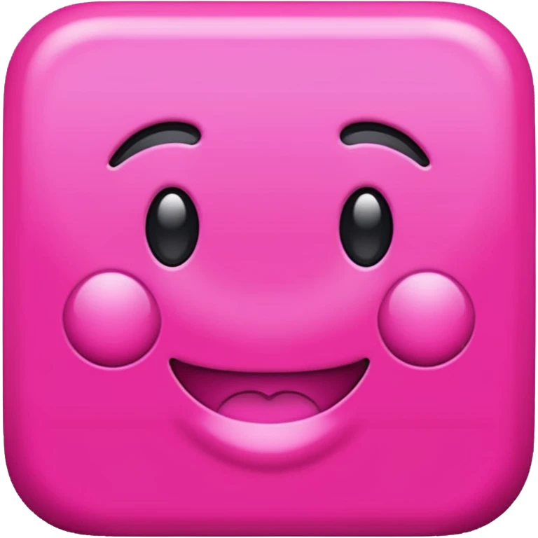 Hot pink emoji