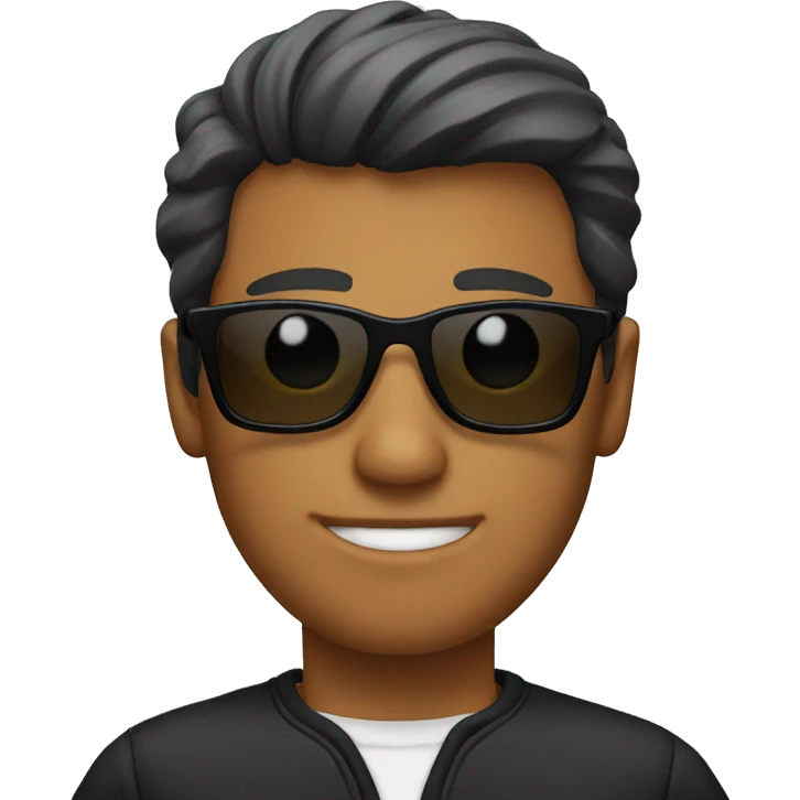 Guy with sunglasses  emoji