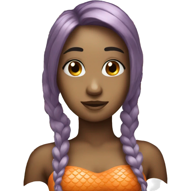 mermaid orange emoji