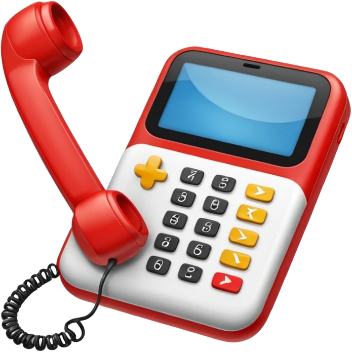 kırmızı cep telefonu emoji