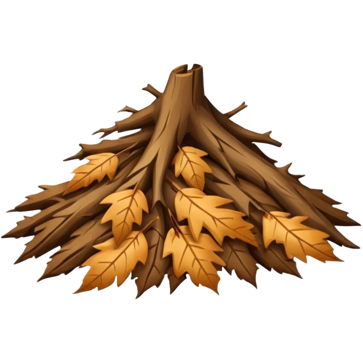 Folhas de árvore soltas (sem a árvore) emoji