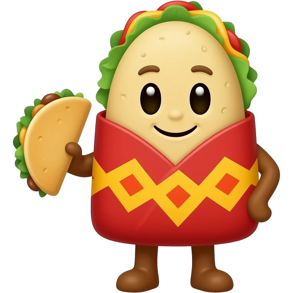 Quiero una botarga para una negocio de una arepa venezolana emoji