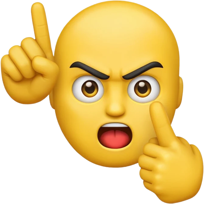 emoji holding up middle finger  emoji