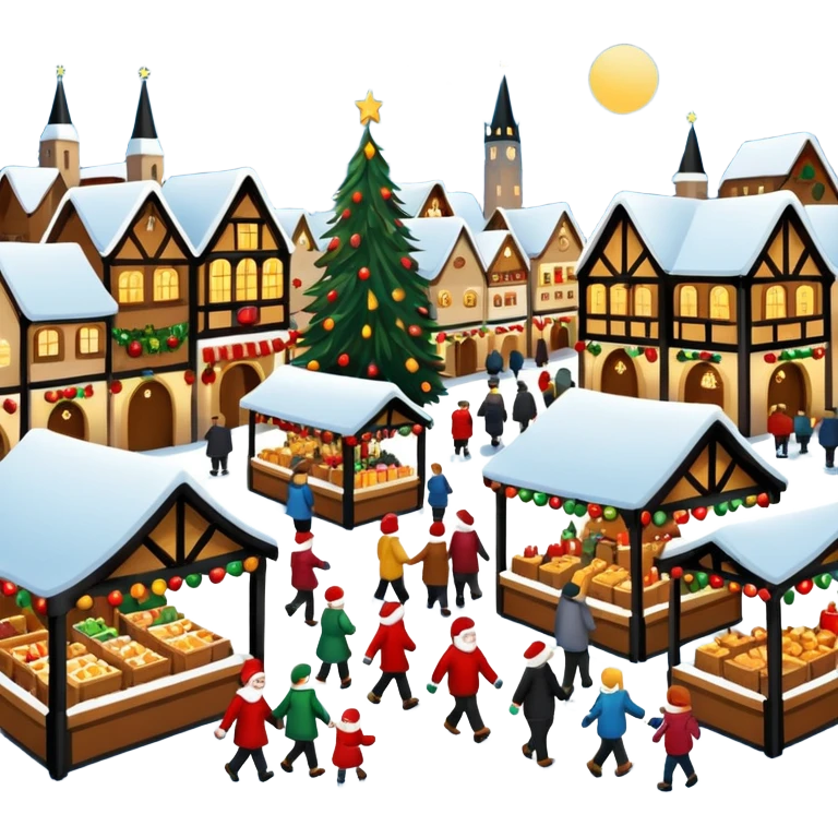 Christmas Market, without background emoji