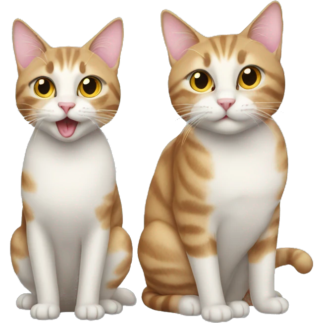 two cats fortieth birthday party emoji
