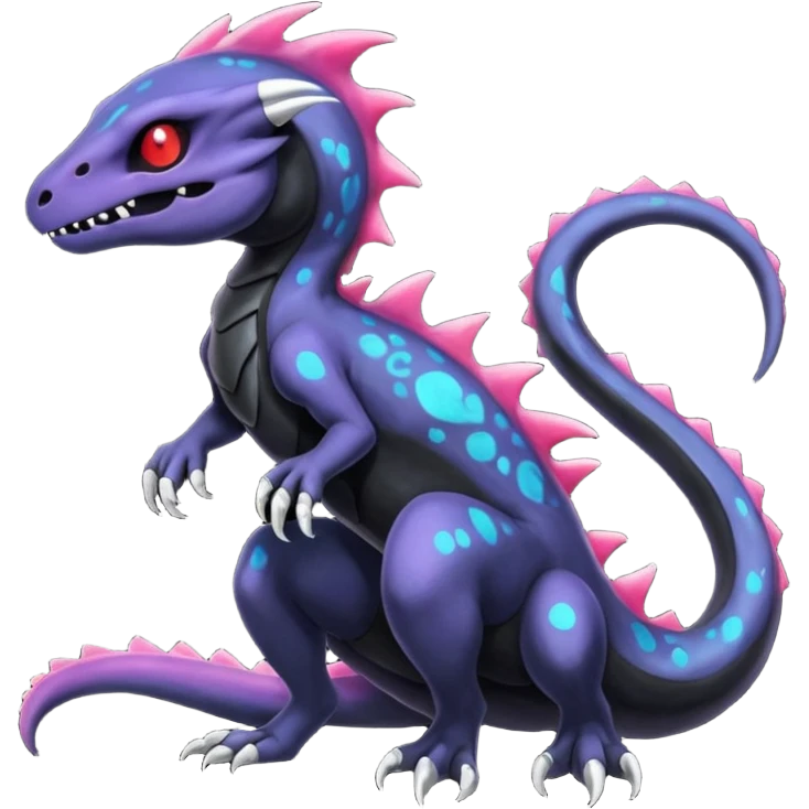 Nebulae Salandit-Duskull-Noibat-Fakémon-hybrid-creature (full body)  emoji