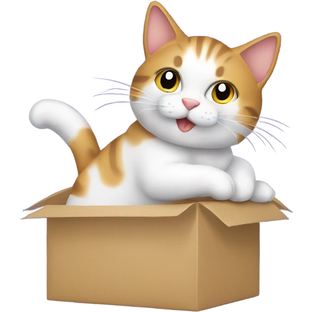 A cat with a bundle in its hand emoji