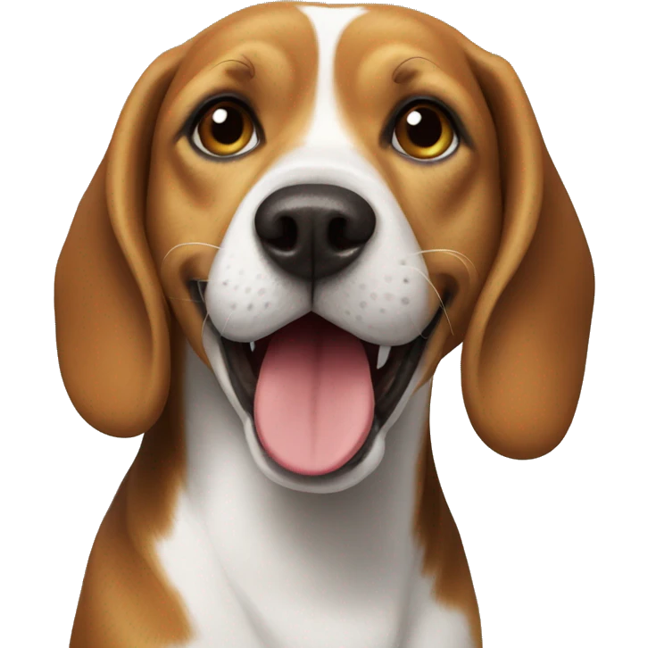 Beagle happy emoji