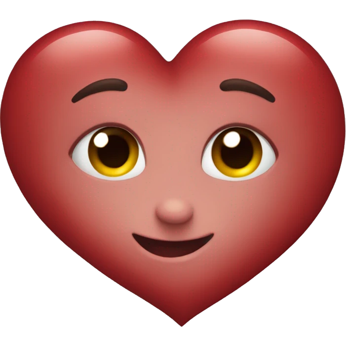 Deep red heart  emoji