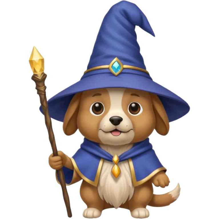 Dog wizard emoji