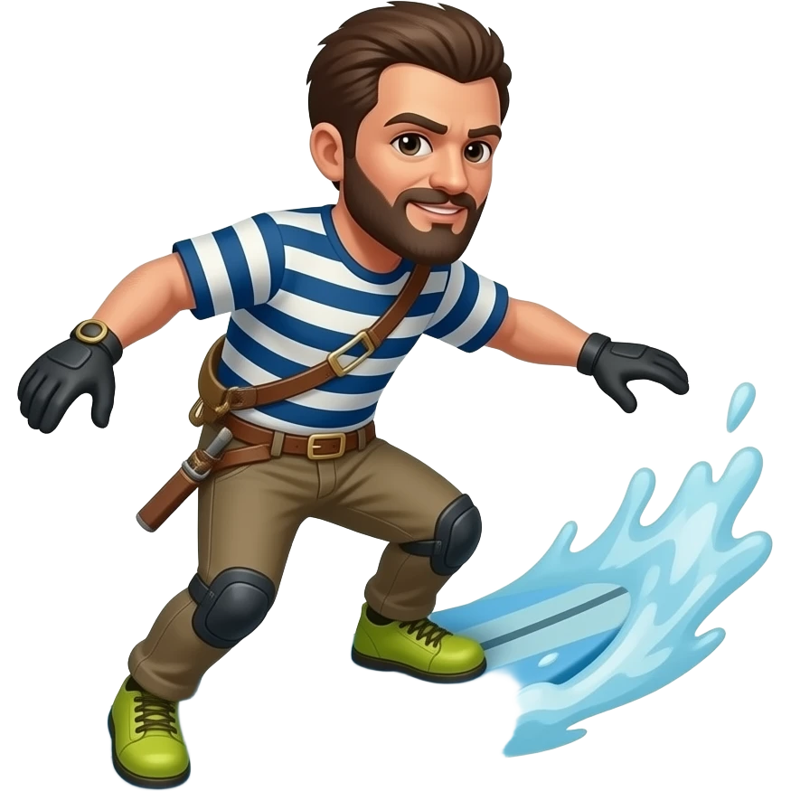 smuggler surfing in spriing emoji