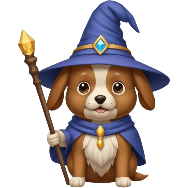 Dog wizard emoji