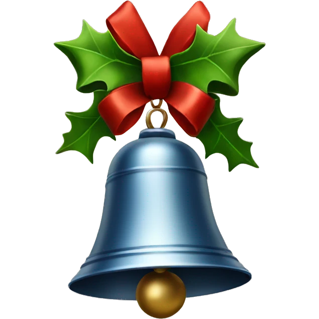 Christmas bell emoji
