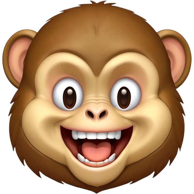 Monkey laughing  emoji