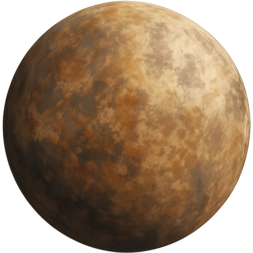 planet, digital illustration, no background emoji