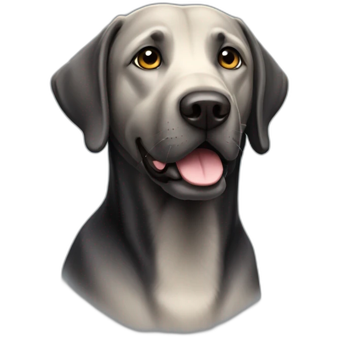 old black labrador retriever emoji
