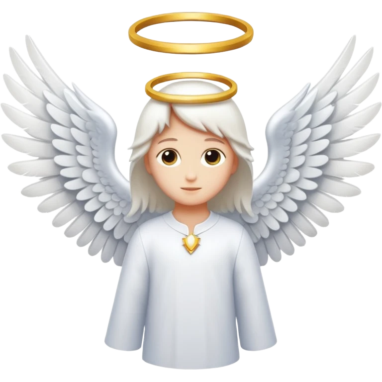 K between two wings of angel emoji