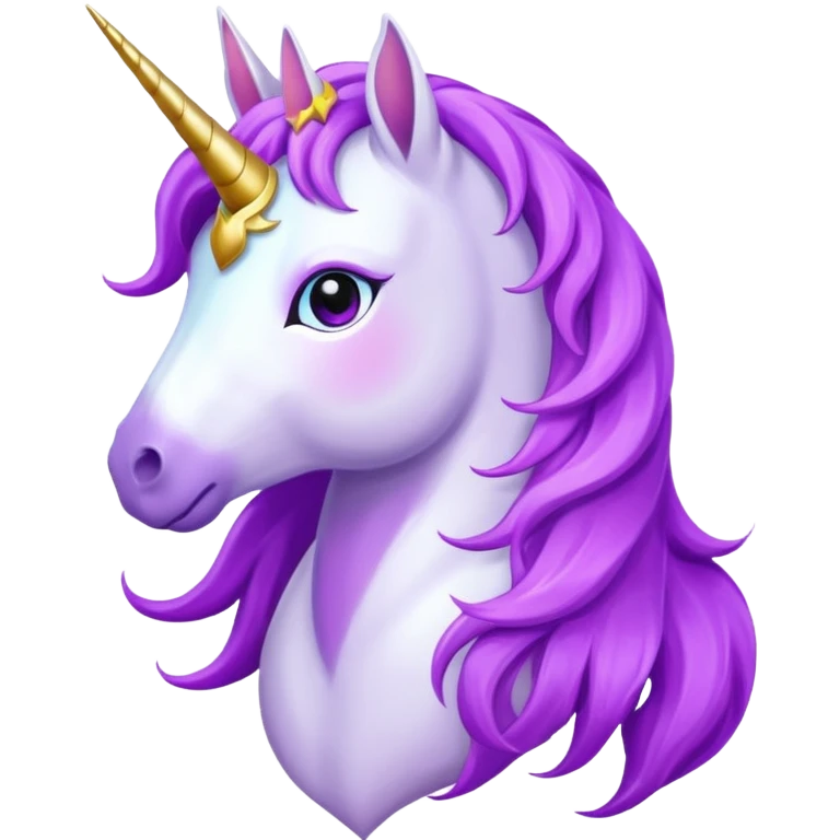unicorn fantasy purple heart emoji