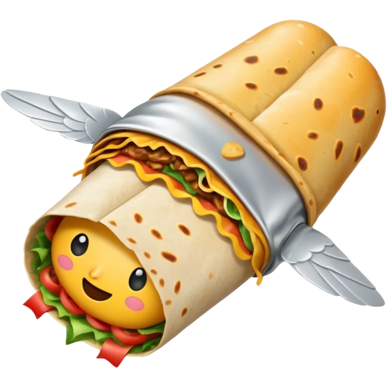 Burrito flying  emoji