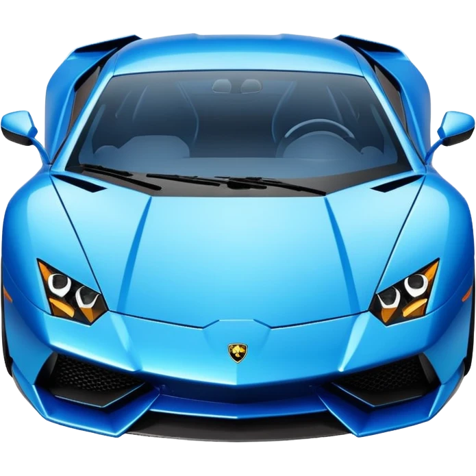 Blue Lamborghini sports car emoji