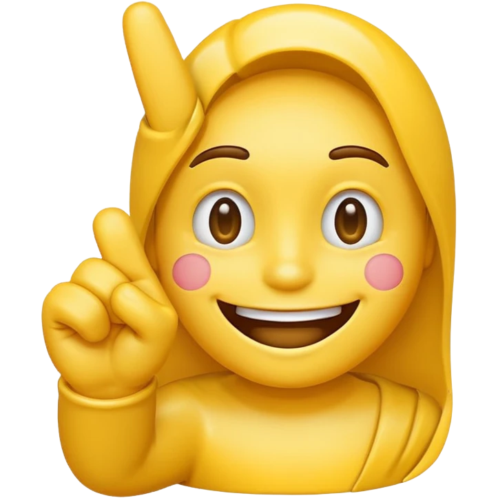 Smile emoji with middle finger and waving hand emoji