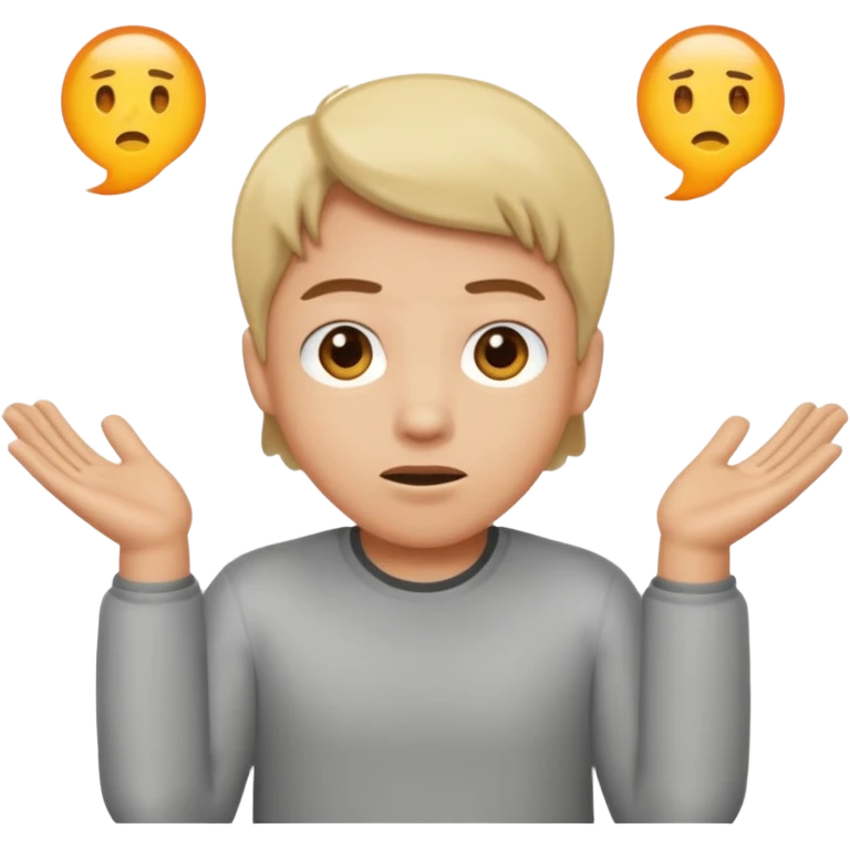 shrug shoulders

 emoji