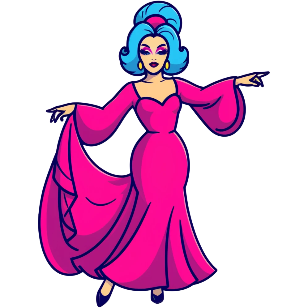 Dancing drag queen emoji