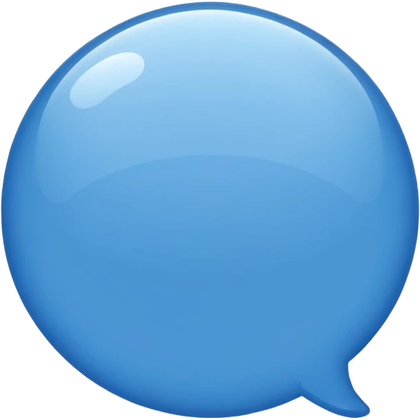 blue message bubble emoji