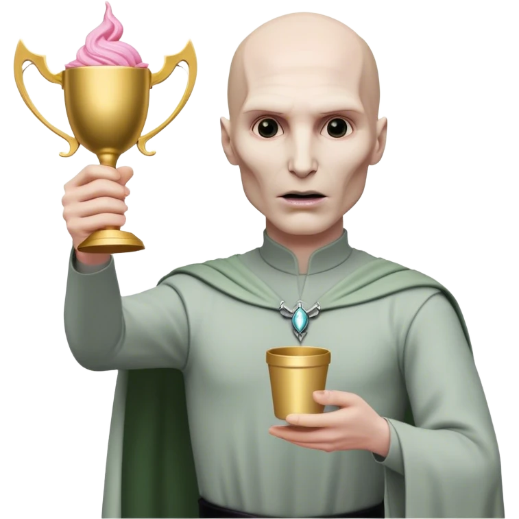 Lord Voldermort with Barbie cup  emoji