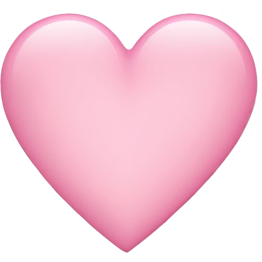 Light pink heart emoji emoji