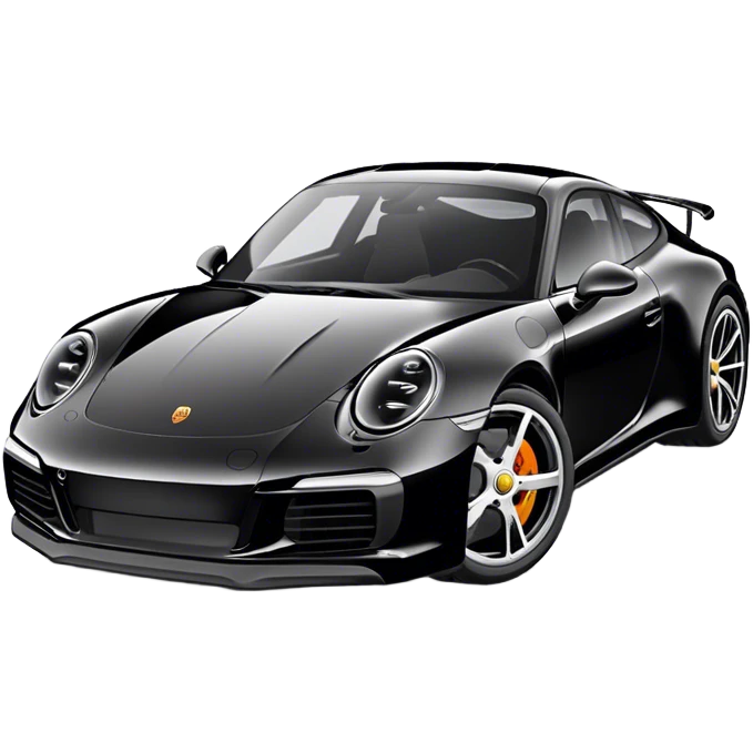 Porsche 911 - Porsche (Model Year: 2021) (Iconic colour: Black) emoji